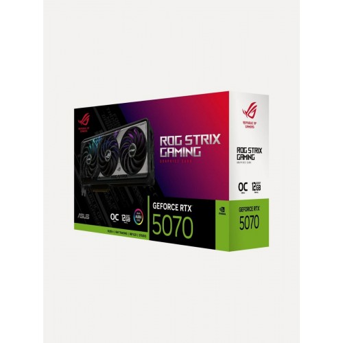 Видеокарта ASUS nVidia GeForce RTX 5070 12GB (ROG-STRIX-RTX5070-O12G-GAMING) (90YV0M80-M0NA00), Retail 1