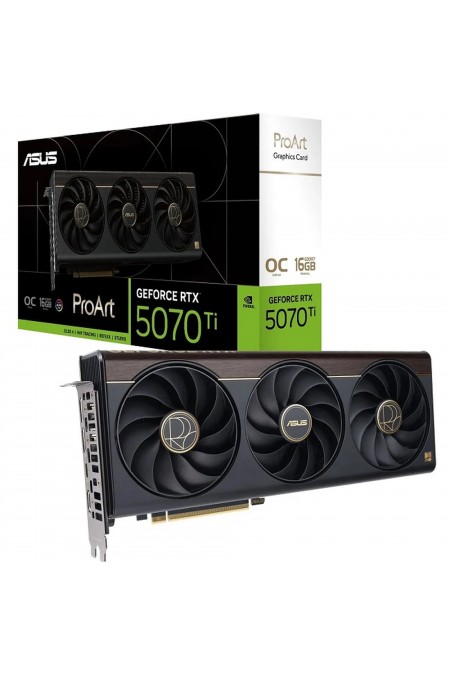 Видеокарта ASUS nVidia GeForce RTX 5070 Ti 16GB (PROART-RTX5070TI-O16G), Retail 