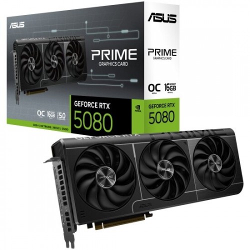 Видеокарта ASUS nVidia GeForce RTX 5080 16GB (PRIME-RTX5080-O16G) (90YV0LX0-M0NA00), Retail 