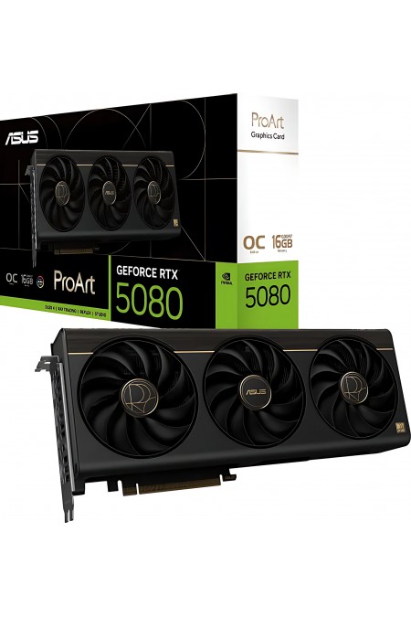 Видеокарта ASUS nVidia GeForce RTX 5080 16GB (PROART-RTX5080-O16G), Retail 