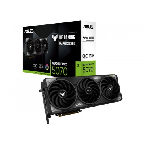 Видеокарта ASUS TUF Gaming GeForce RTX 5070 OC 12GB (TUF-RTX5070-O12G-GAMING) (90YV0LZ0-M0NA00), Retail 1