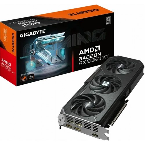 Видеокарта GIGABYTE AMD Radeon RX 9060 XT 16Gb (GV-R9060XTGAMING-16GD), Retail 9