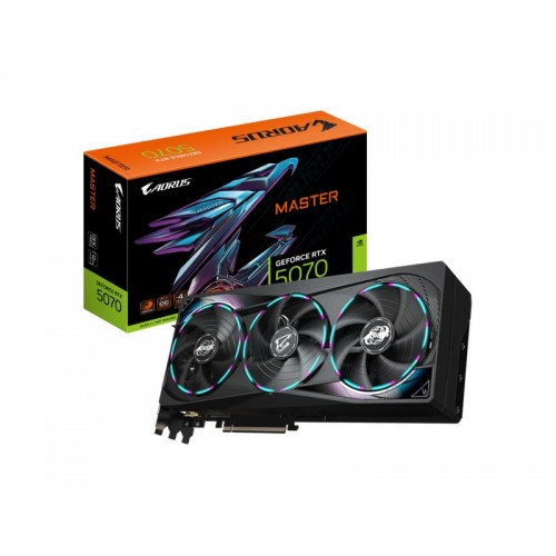 Видеокарта GIGABYTE AORUS GeForce RTX 5070 MASTER 12GB (GV-N5070AORUS M-12GD), Retail 2