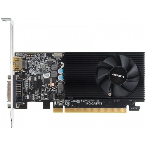 Видеокарта GIGABYTE GeForce GT 1030 Low Profile D4 2GB (GV-N1030D4-2GL), Retail 