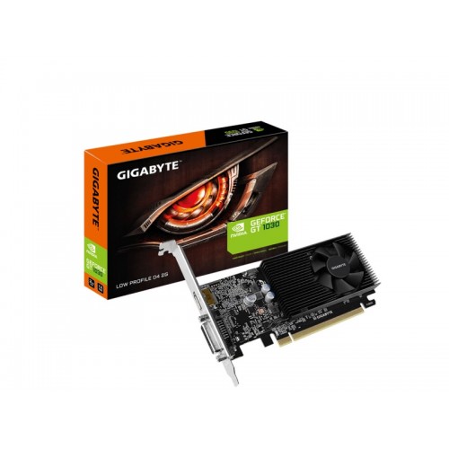Видеокарта GIGABYTE GeForce GT 1030 Low Profile D4 2GB (GV-N1030D4-2GL), Retail 4