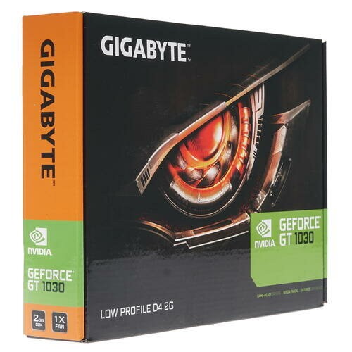 Видеокарта GIGABYTE GeForce GT 1030 Low Profile D4 2GB (GV-N1030D4-2GL), Retail 4