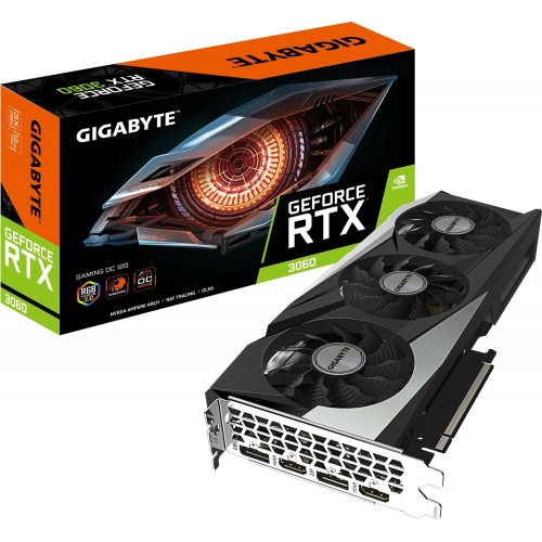 Видеокарта GIGABYTE GeForce RTX 3060 GAMING OC 12GB LHR (GV-N3060GAMING OC-12GD) (rev. 2.0), Retail 4