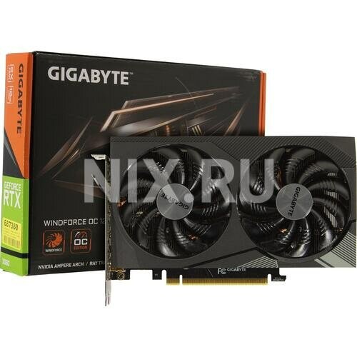 Видеокарта GIGABYTE GeForce RTX 3060 Windforce OC 12GB (GV-N3060WF2OC-12GD 2.0), Retail 3
