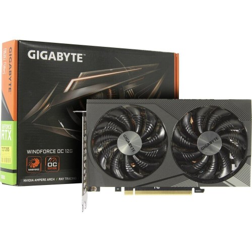 Видеокарта GIGABYTE GeForce RTX 3060 WINDFORCE OC 12GB (GV-N3060WF2OC-12GD), Retail 3