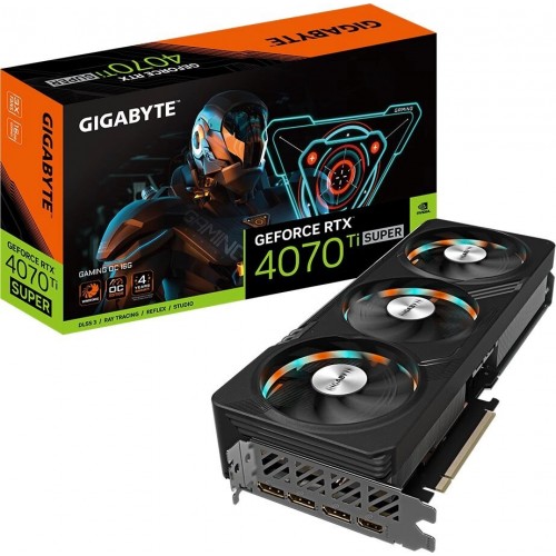 Видеокарта GIGABYTE GeForce RTX 4070 Ti Super Gaming 16GB (GV-N407TSGAMING-16GD), Retail 1