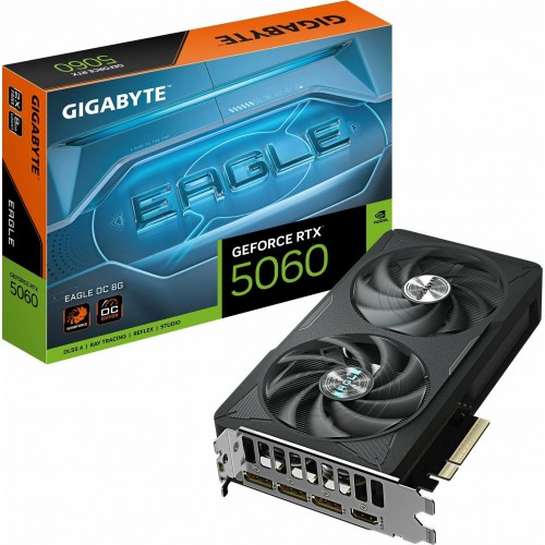 Видеокарта GIGABYTE nVidia GBeForce RTX 5060 EAGBLE OC 8GB (GBV-N5060EAGBLE OC-8GBD), Retail 