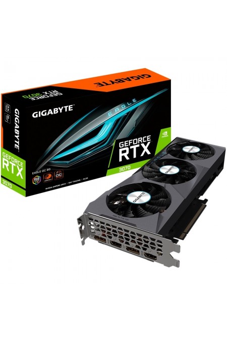 Видеокарта GIGABYTE nVidia GeForce RTX 3070 8GB (GV-N3070EAGLE OC-8GB), Retail 
