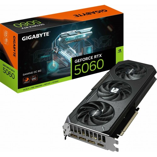 Видеокарта GIGABYTE nVidia GeForce RTX 5060 8GB (GV-N5060GAMING OC-8GD), Retail 9