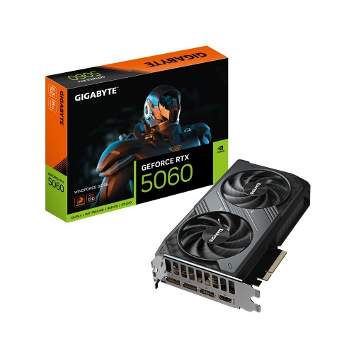 Видеокарта GIGABYTE nVidia GeForce RTX 5060 8GB (GV-N5060WF2OC-8GD), Retail 9