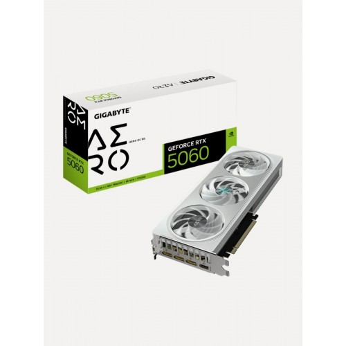 Видеокарта GIGABYTE nVidia GeForce RTX 5060 Aero OC 8GB (GV-N5060AERO OC-8GD), Retail 