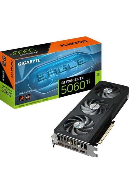 Видеокарта GIGABYTE nVidia GeForce RTX 5060 Ti 16GB (GV-N506TEAGLEMAX OC-16GD), Retail 1