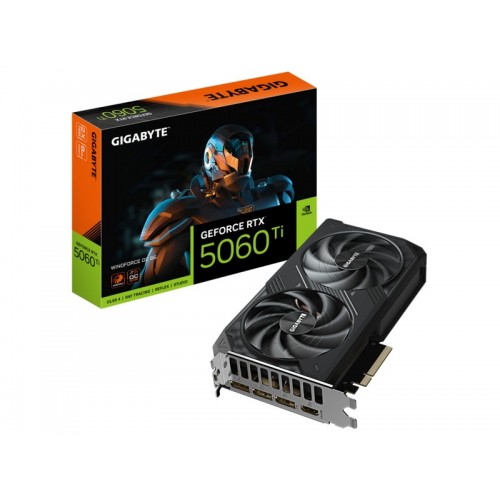 Видеокарта GigaByte nVidia GeForce RTX 5060 Ti 8GB OC (GV-N506TWF2OC-8GD), Retail 1