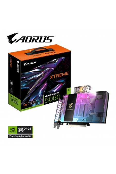 Видеокарта GIGABYTE nVidia GeForce RTX 5080 16GB (GV-N5080AORUSX WB-16GB), Retail 