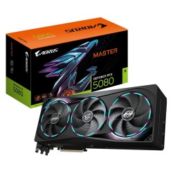 Видеокарта GIGABYTE nVidia GeForce RTX 5080 AORUS MASTER OC 16GB (GV-N5080AORUS M-16GD), Retail