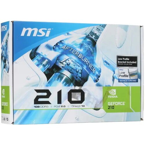 Видеокарта MSI GeForce 210 LP 1GB (N210-1GD3/LP), Retail 2