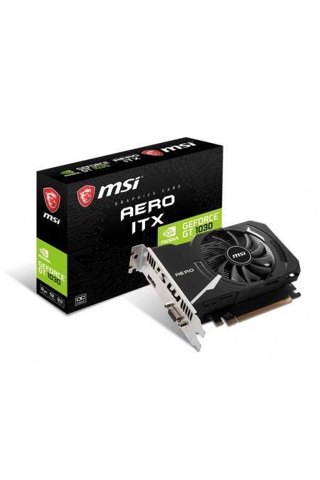 Видеокарта MSI GeForce GT 1030 AERO ITX 2GD4 OCV1, Retail 8