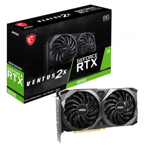 Видеокарта MSI GeForce RTX 3050 VENTUS 2X XS 8GB OC, Retail 5