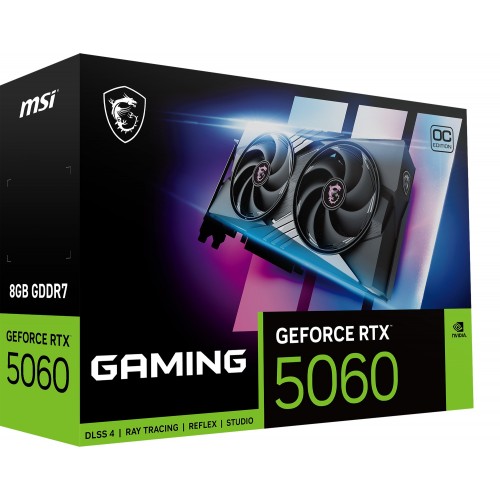 Видеокарта MSI GeForce RTX 5060 8GB GAMING OC, Retail 6