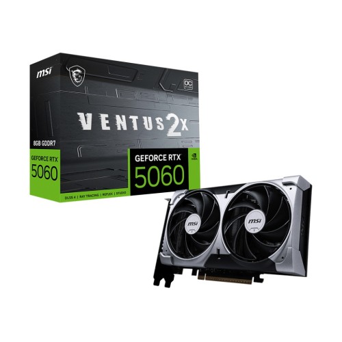Видеокарта MSI GeForce RTX 5060 8GB VENTUS 2X OC, Retail 1