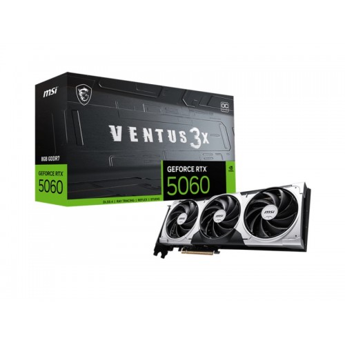 Видеокарта MSI GeForce RTX 5060 8GB VENTUS 3X OC, Retail 