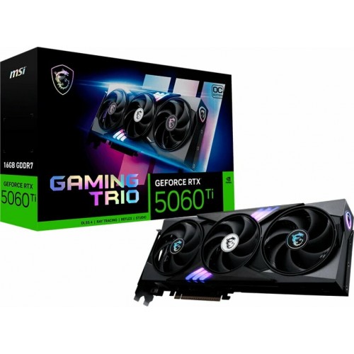 Видеокарта MSI GeForce RTX 5060 Ti 16GB GAMING TRIO OC, Retail 4