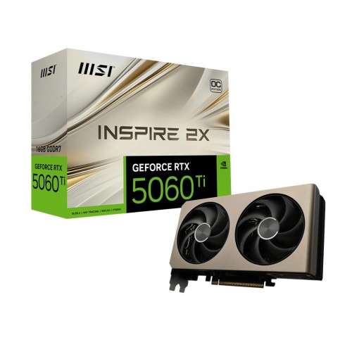 Видеокарта MSI GeForce RTX 5060 Ti 16GB INSPIRE 2X OC, Retail 