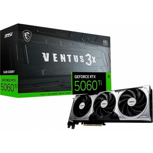 Видеокарта MSI GeForce RTX 5060 Ti 16GB VENTUS 3X OC, Retail 3