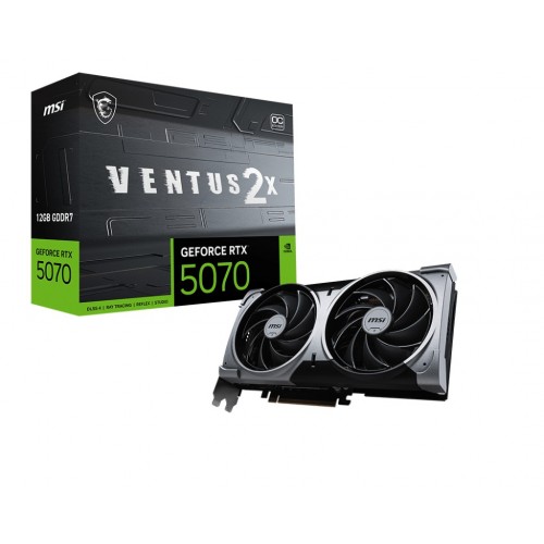 Видеокарта MSI GeForce RTX 5070 12GB VENTUS 2X OC, Retail 