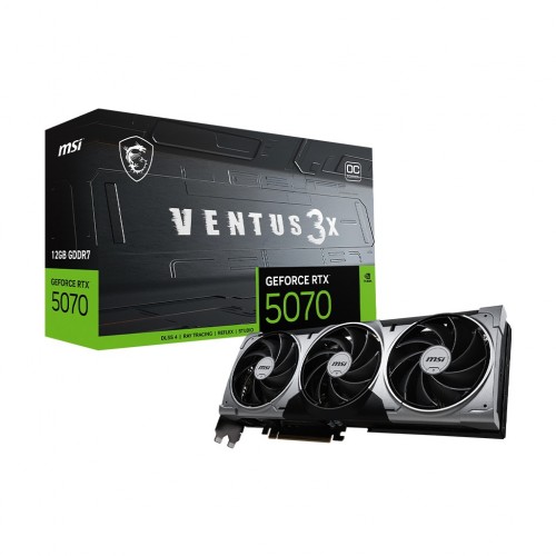 Видеокарта MSI GeForce RTX 5070 12GB VENTUS 3X OC, Retail 7