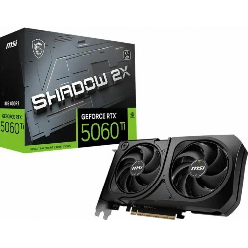 Видеокарта MSI nVidia GBeForce RTX 5060 Ti 8GB SHADOW 2X OC PLUS, Retail 5