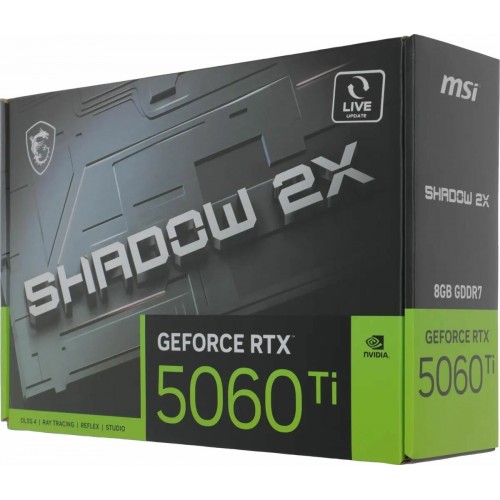 Видеокарта MSI nVidia GBeForce RTX 5060 Ti 8GB SHADOW 2X OC PLUS, Retail 6