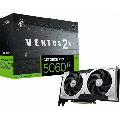 Видеокарта MSI nVidia GBeForce RTX 5060 Ti 8GB Ventus 2X Plus, Retail 2