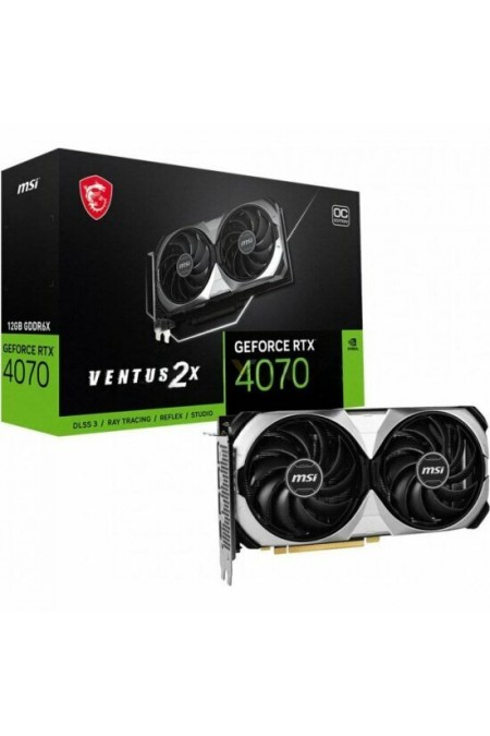 Видеокарта MSI nVidia GeForce RTX 4070 Ti Ventus 2X 12GB OC, Retail 9