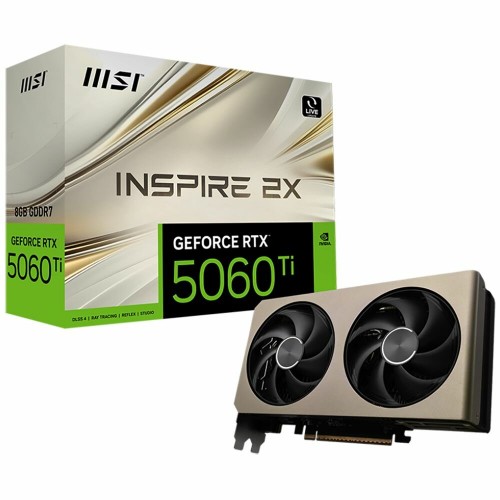 Видеокарта MSI nVidia GeForce RTX 5060 Ti 8G Inspire 2X, Retail 