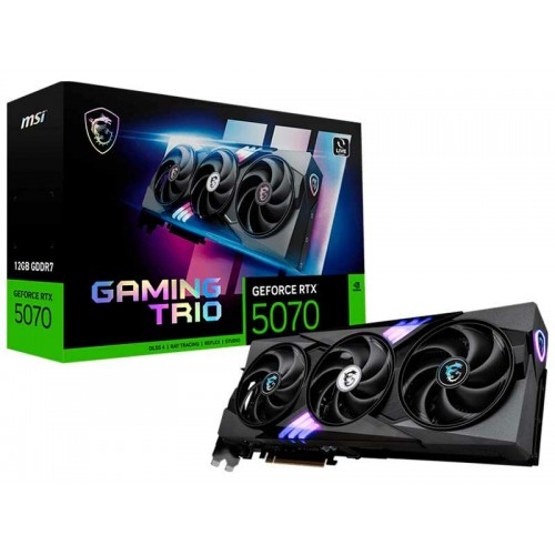 Видеокарта MSI nVidia GeForce RTX 5070 12GB Gaming Trio, Retail 