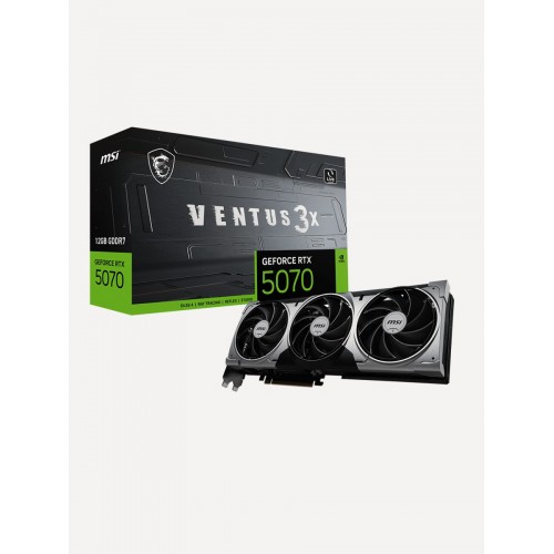 Видеокарта MSI nVidia GeForce RTX 5070 12GB Ventus 3X, Retail 