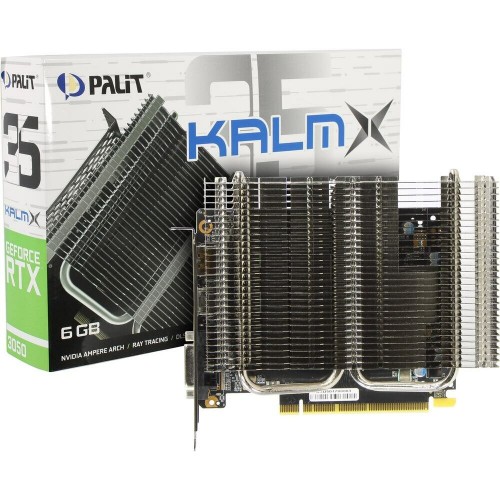 Видеокарта Palit GeForce RTX 3050 KalmX 6GB (NE63050018JE-1070H), Retail 8