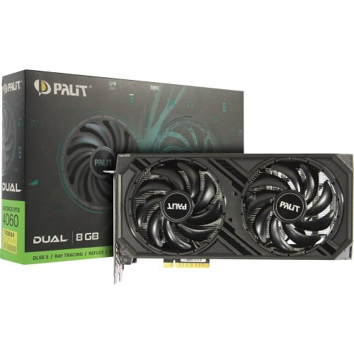 Видеокарта Palit GeForce RTX 4060 Dual 8GB (NE64060019P1-1070D), Retail 5