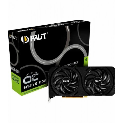 Видеокарта Palit GeForce RTX 4060 INFINITY 2 OC 8GB (NE64060S19P1-1070L), Retail 1