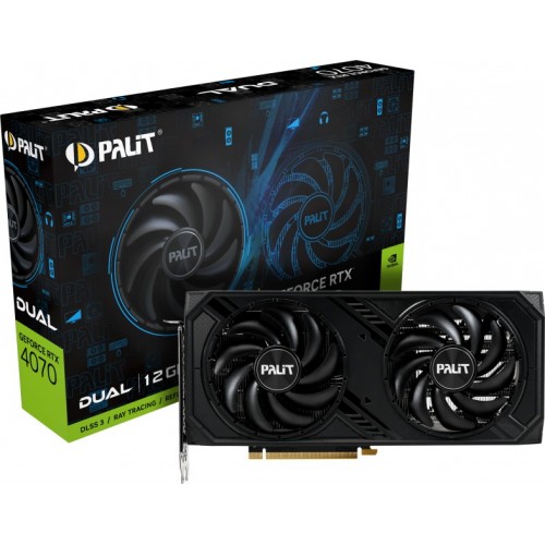 Видеокарта Palit GeForce RTX 4070 Dual 12GB (NED4070019K9-1047D), Retail 