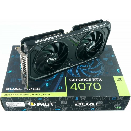 Видеокарта Palit GeForce RTX 4070 Dual 12GB (NED4070019K9-1047D), Retail 7