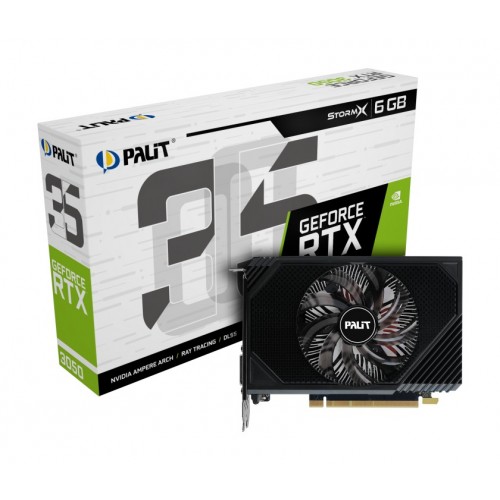 Видеокарта Palit GeForce STORMX RTX 3050 6GB V1 (NE63050018JE-1072F), Retail 7