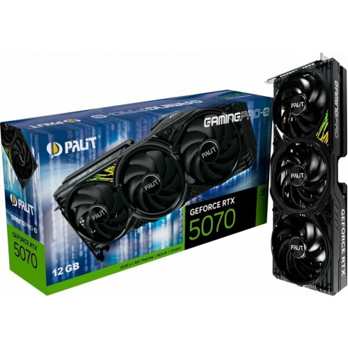 Видеокарта Palit nVidia GBeForce RTX 5070 GBAMINGB PRO-S 12GB (NE75070019K9-GB2050U), Retail 8
