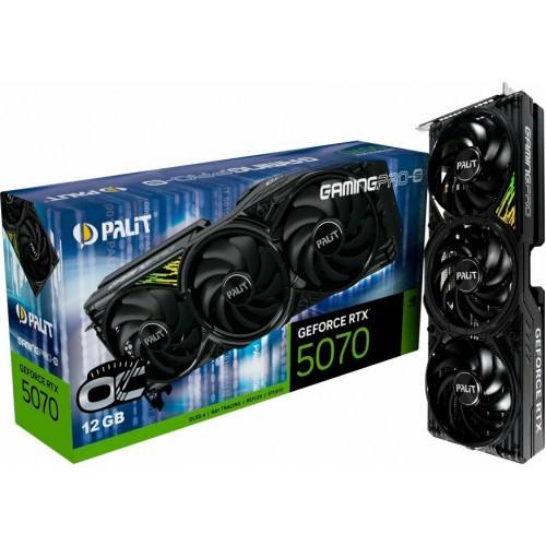 Видеокарта Palit nVidia GBeForce RTX 5070 GBAMINGB PRO-S OC 12GB (NE75070T19K9-GB2050U), Retail 4