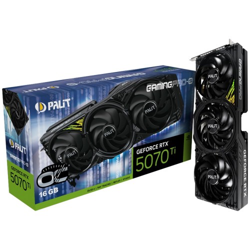 Видеокарта Palit nVidia GBeForce RTX 5070 GBaminGBPro-S OC 16GB (NE7507TS19T2-GB2031U), Retail 2